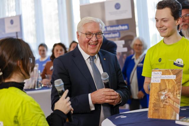 21 November 2025, North Rhine-Westphalia, Bonn: German President Frank-Walter Steinmeier speaks at the reception of the German Foundation for Monument Protection during its 40th anniversary reception. Photo: Thomas Banneyer/dpa