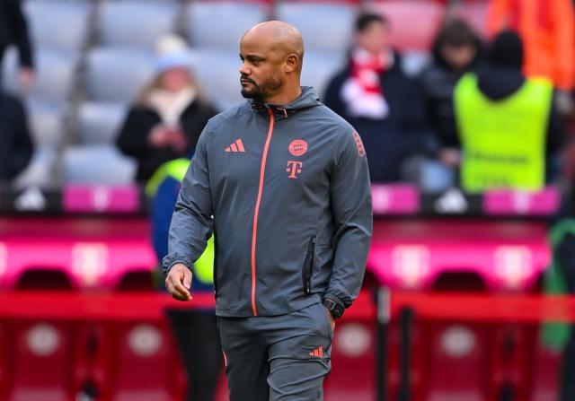 22 November 2025, Bavaria, Munich: Bayern Munich coach Vincent Kompany is pictured before the German Bundesliga soccer match between Bayern Munich and SC Freiburg at the Allianz Arena. Photo: Sven Hoppe/dpa - IMPORTANT NOTE: In accordance with the regulations of the DFL German Football League and the DFB German Football Association, it is prohibited to utilize or have utilized photographs taken in the stadium and/or of the match in the form of sequential images and/or video-like photo series.