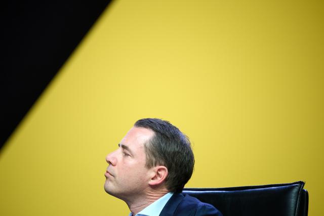 24 November 2025, North Rhine-Westphalia, Dortmund: Borussia Dortmund Managing Director Lars Ricken speaks at the Annual General Meeting of Borussia Dortmund GmbH & Co. KGaA to the shareholders. Photo: Bernd Thissen/dpa