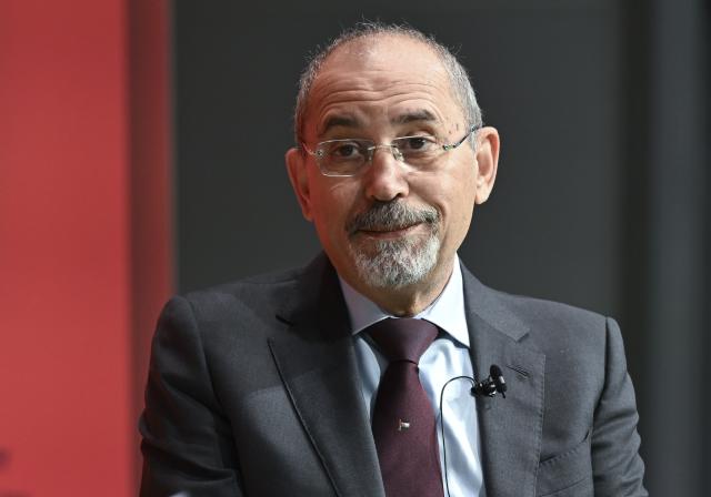 25 November 2025, Berlin: Ayman al-Safadi, Jordanian Foreign Minister, speaks at the Berlin Foreign Policy Forum. The Foreign Policy Forum has been organized by the Koerber Foundation since 2011. Photo: Jens Kalaene/dpa