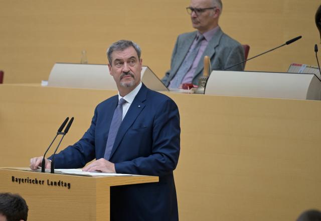 25 November 2025, Bavaria, Munich: Markus Soeder, Minister President of Bavaria, gives a statement at the session of the Bavarian state parliament. Photo: Malin Wunderlich/dpa