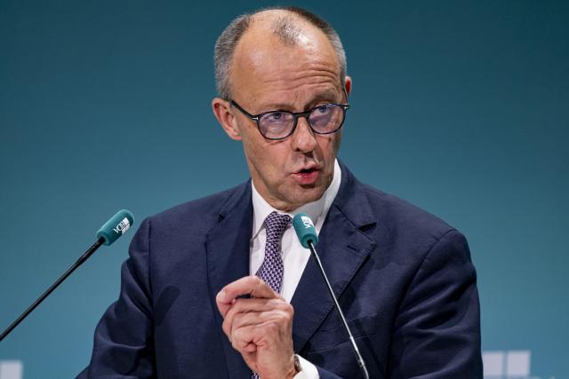 25 November 2025, Berlin: German Chancellor Friedrich Merz speaks during the 2025 Employers' Day in Berlin. Photo: Fabian Sommer/dpa
