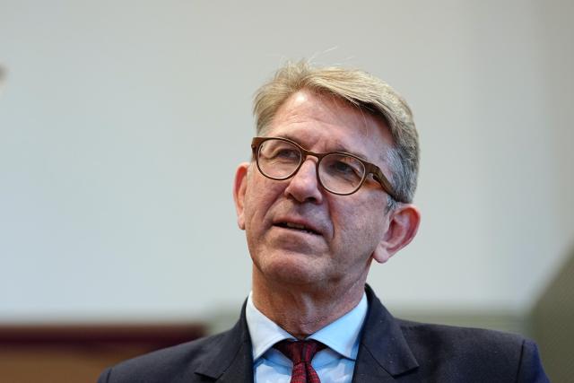 26 November 2025, Berlin: Minister of State for Culture Wolfgang Weimer attends the handover of the Federal Archives' Second Activity Report on the work of the Stasi Records Archive for the period July 2023 to June 2025. Photo: Kay Nietfeld/dpa