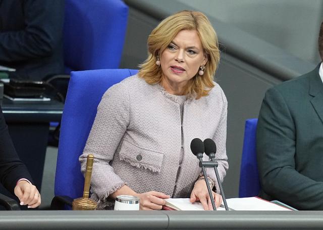 27 November 2025, Berlin: Julia Kloeckner, President of the Bundestag, speaks before the start of the debate on the federal budget in the Bundestag. Photo: Michael Kappeler/dpa