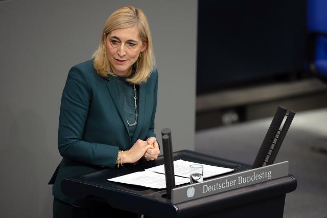 27 November 2025, Berlin: Nina Warken, German Minister of Health, speaks in the debate on the federal budget in the Bundestag. Photo: Markus Lenhardt/dpa