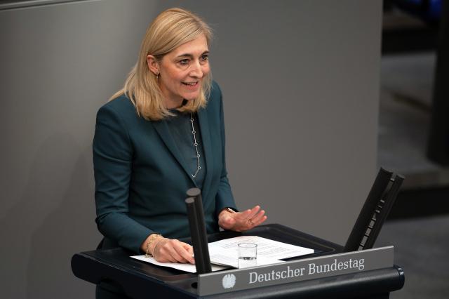 27 November 2025, Berlin: Nina Warken, German Minister of Health, speaks in the debate on the federal budget in the Bundestag. Photo: Markus Lenhardt/dpa