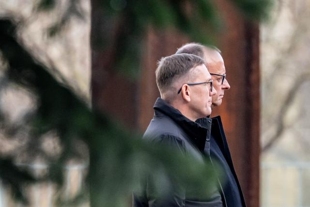 27 November 2025, Berlin: German Chancellor Friedrich Merz welcomes Kristen Michal, Prime Minister of Estonia, with military honors in Berlin. Photo: Fabian Sommer/dpa