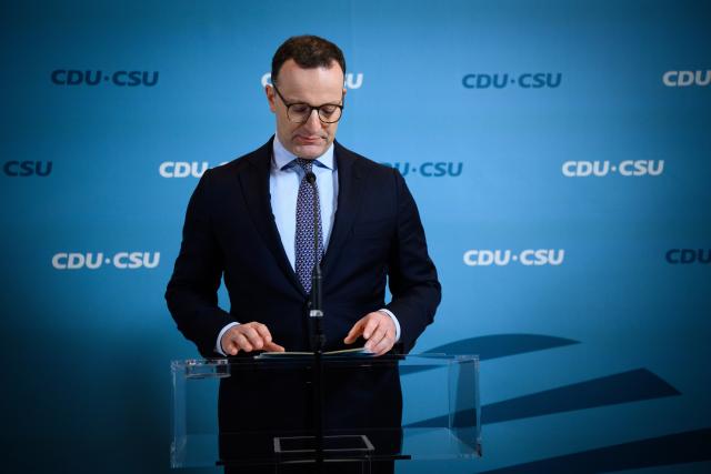 02 December 2025, Berlin: Jens Spahn, Chairman of the CDU/CSU parliamentary group in the German Bundestag, speaks ahead of the meeting of the CDU/CSU parliamentary group in the German Bundestag. Photo: Bernd von Jutrczenka/dpa