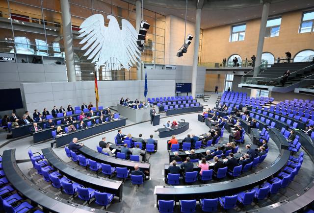 04 December 2025, Berlin: A view of the 47th plenary session of the 21st legislative period in the German Bundestag. Photo: Elisa Schu/dpa