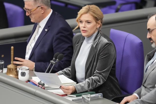 04 December 2025, Berlin: Julia Kloeckner, President of the German Bundestag, speaks at the start of the debate in the Bundestag. Photo: Michael Kappeler/dpa