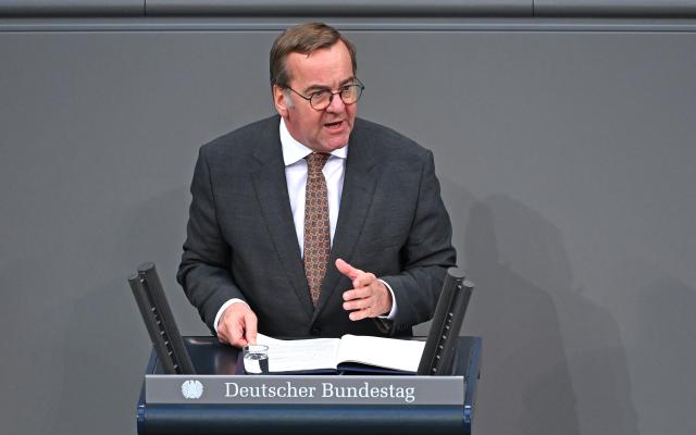 04 December 2025, Berlin: German Minister of Defense Boris Pistorius, speaks in the 47th plenary session of the 21st legislative period in the German Parliament (Bundestag). Photo: Elisa Schu/dpa
