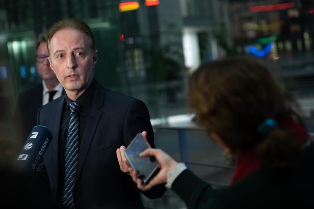 04 December 2025, Berlin: Chairman of the Bundestag's Election Review Committee Macit Karaahmetoglu speaks after a meeting of the Election Scrutiny Committee at the Paul Loebe House. The Sahra Wagenknecht Alliance (BSW) failed in its bid to have the votes in the February Bundestag election recounted in the Bundestag's Election Review Committee. Photo: Sebastian Christoph Gollnow/dpa