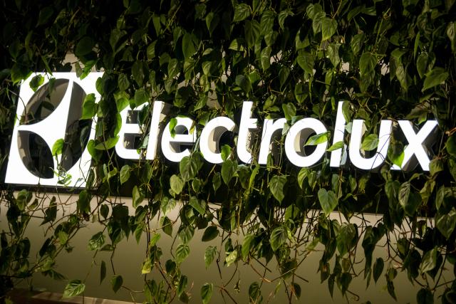 FILED - 04 September 2022, Berlin: The Electrolux logo is seen at the IFA electronics fair. Photo: Fabian Sommer/dpa
