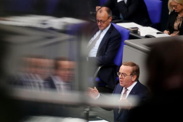 05 December 2025, Berlin: Boris Pistorius, Germany's Minister of Defence, speaks in the German Bundestag during a session on the modernization of military service. Photo: Kay Nietfeld/dpa