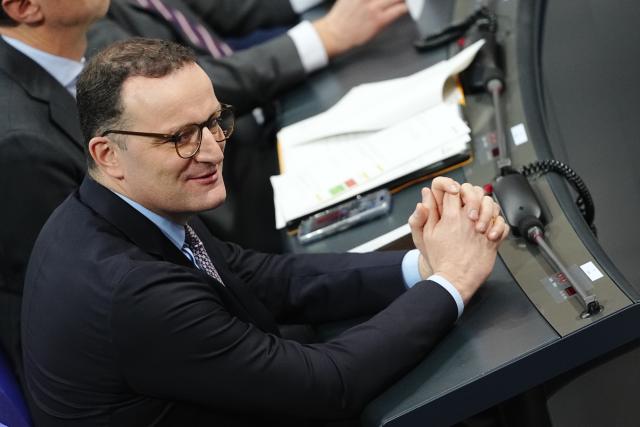 05 December 2025, Berlin: Jens Spahn, leader of the CDU/CSU parliamentary group leader in the Bundestag, attends the German Bundestag session on the pension reform. Photo: Kay Nietfeld/dpa