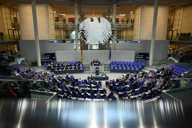 05 December 2025, Berlin: Carsten Linnemann, Secretary General of the Christian Democratic Union (CDU), speaks during the German Bundestag session on the pension reform. Photo: Christophe Gateau/dpa