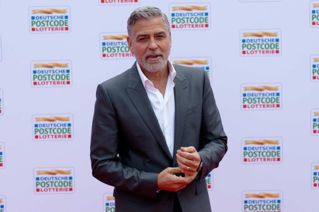 FILED - 24 May 2023, North Rhine-Westphalia, Duesseldorf: US Actor George Clooney arrives to the "Charity Gala of the German Postcode Lottery" in Duesseldorf. Photo: Henning Kaiser/dpa