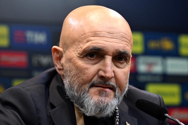 22 March 2025, North Rhine-Westphalia, Dortmund: Italy coach Luciano Spalletti attends a press conference, ahead of the UEFA Nations League quarter-final second leg soccer match against Germany. Juventus coach Luciano Spalletti is braced for a hostile reception when he returns to Napoli on Sunday but has fond memories of his "beautiful story" with the club. Photo: Federico Gambarini/dpa