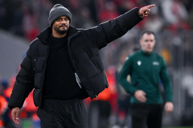 09 December 2025, Bavaria, Munich: Bayern Munich coach Vincent Kompany gestures on the sidelines during the UEFA Champions League soccer match between Bayern Munich and Sporting Lisbon at the Allianz Arena. Photo: Sven Hoppe/dpa