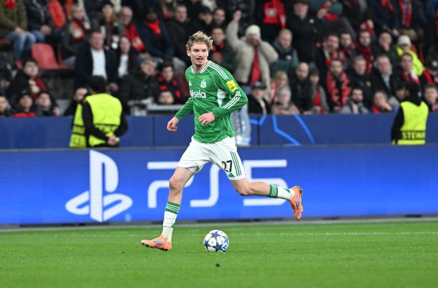 10 December 2025, North Rhine-Westphalia, Leverkusen: Newcastle United's Nick Woltemade in action during the UEFA Champions League soccer match between Bayer Leverkusen and Newcastle United at BayArena. Photo: Federico Gambarini/dpa