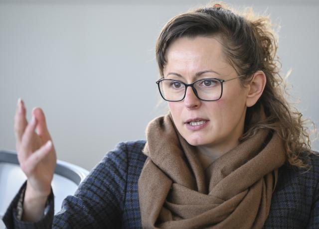 FILED - 05 March 2025, Brandenburg, Potsdam: Hanka Mittelstaedt, Minister for Agriculture and Food, Environment and Consumer Protection in Brandenburg, in an interview with dpa. Photo: Jens Kalaene/dpa