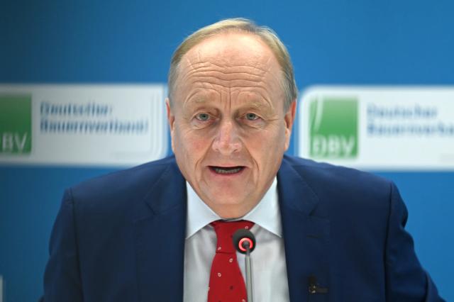 11 December 2025, Berlin: Joachim Rukwied, President of the German Farmers' Association, talks about the economic situation in agriculture as part of the presentation of the new situation report. Among other things, data on operating results in the 2024/25 marketing year will be presented. Photo: Elisa Schu/dpa