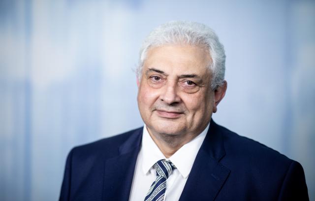 FILED - 24 May 2018, Berlin: Sergey Nechayev, Russian ambassador to Germany, poses for a picture after an interview with the German Press Agency (dpa). Photo: Kay Nietfeld/dpa