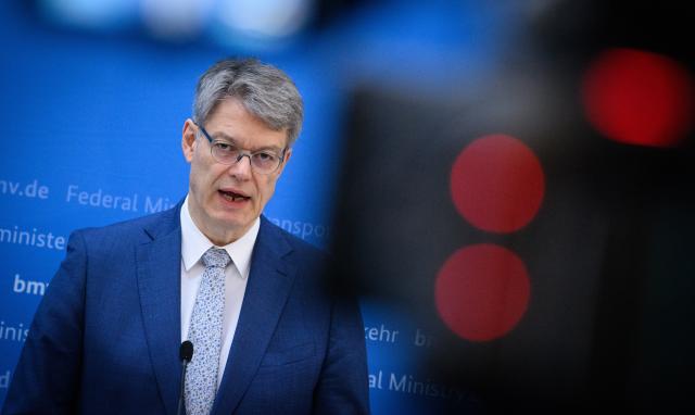 17 December 2025, Berlin: Patrick Schnieder, German Minister of Transport, speaks at a press conference after the cabinet meeting at the German Ministry of Transport on the Infrastructure Future Act. Photo: Bernd von Jutrczenka/dpa