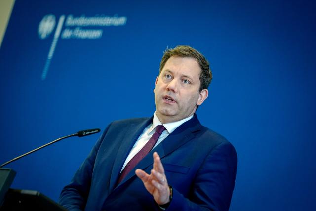 17 December 2025, Berlin: Lars Klingbeil, German Minister of Finance, Vice-Chancellor and Social Democratic Party (SPD) Federal Chairman gives a press conference on the resolutions in his ministry after the German Cabinet meeting. Photo: Kay Nietfeld/dpa