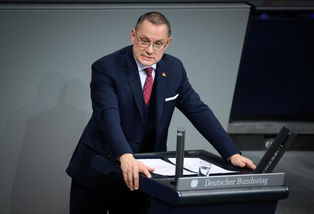 17 December 2025, Berlin: Tino Chrupalla, Chairman of the AfD parliamentary group, speaks in the 49th plenary session of the 21st legislative period in the German Bundestag. Following a questioning of the government and the Federal Chancellor's government statement on the EU summit taking place at the end of the week, the Bundestag will discuss the Poverty and Wealth Report and the deployment of the German Armed Forces in Iraq, among other things. Photo: Bernd von Jutrczenka/dpa
