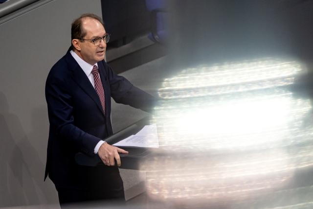 18 December 2025, Berlin: German Minister of the Interior, Alexander Dobrindt  speaks at the 50th plenary session of the 21st legislative period at the German Parliament (Bundestag). Photo: Fabian Sommer/dpa