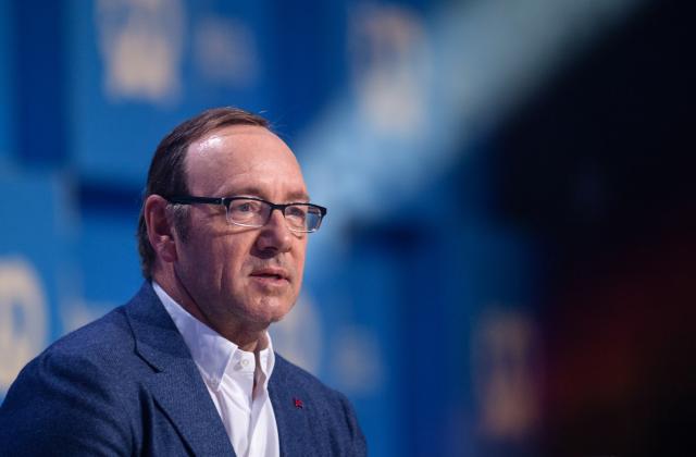 FILED - 24 September 2017, Bavaria, Munich: US actor Kevin Spacey speaks at the Bits & Pretzels company founders and investors meeting. US actor Kevin Spacey is set to return to screens this year in a new role on Italian television - as one of the main characters in the comedy series "Minimarket." Photo: Matthias Balk/dpa