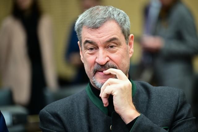 19 December 2025, Berlin: Markus Soeder, Minister President of Bavaria, attends the 1060th session of the Bundesrat. Topics include the 2026 budget, the pension package, the restaurant tax and the military service reform. Photo: Sebastian Gollnow/dpa