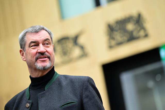19 December 2025, Berlin: Markus Soeder, Minister President of Bavaria, attends the 1060th session of the Bundesrat. Topics include the 2026 budget, the pension package, the restaurant tax and the military service reform. Photo: Sebastian Gollnow/dpa