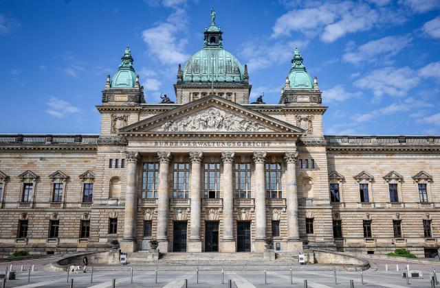 FILED - 06 June 2024, Saxony, Leipzig: An exterior view of the German  Administrative Court (BVerwG) at Simsonplatz. Photo: Jan Woitas/dpa