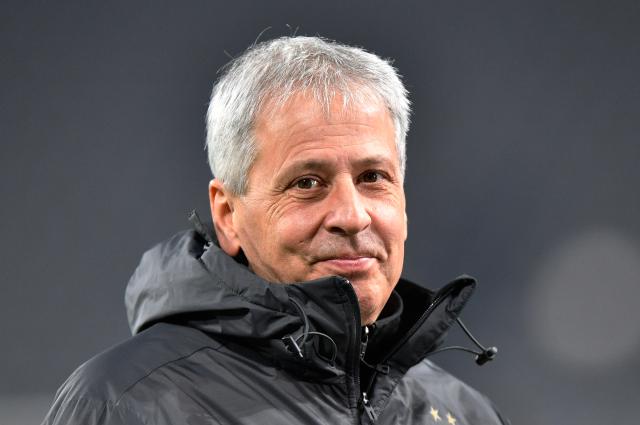 FILED - 02 December 2020, Dortmund: Dortmund's then coach Lucien Favre smiles before the UEFA Champions League soccer match between Borussia Dortmund and Lazio Roma at Signal Iduna Park. Photo: Martin Meissner/AP POOL/dpa