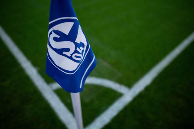 FILED - 05 October 2024, North Rhine-Westphalia, Gelsenkirchen: The Schalke 04 logo can be seen on a corner flag during the German Bundesliga soccer match between Schalke 04 and Hertha BSC at Veltins Arena.Second division leaders Schalke are reportedly set to sign Maximilianm Lüftl as head of scouting and transfers. Photo: Fabian Strauch/dpa - IMPORTANT NOTE: In accordance with the regulations of the DFL German Football League and the DFB German Football Association, it is prohibited to utilize or have utilized photographs taken in the stadium and/or of the match in the form of sequential images and/or video-like photo series.