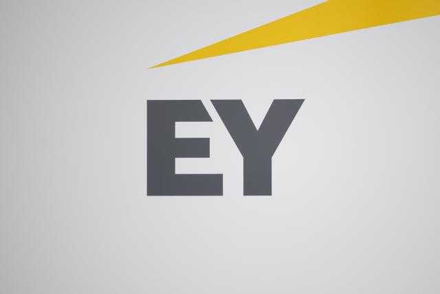 FILED - 31 March 2025, Baden-Württemberg, Stuttgart: The logo of EY GmbH & Co. KG is visible at the company's headquarters. Photo: Marijan Murat/dpa