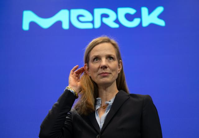 FILED - 07 March 2024, Hesse, Darmstadt: Helene von Roeder, Member of the Executive Board and Chief Financial Officer of Merck KGaA, attends the company's annual Press Conference in Dramstadt. Photo: Arne Dedert/dpa