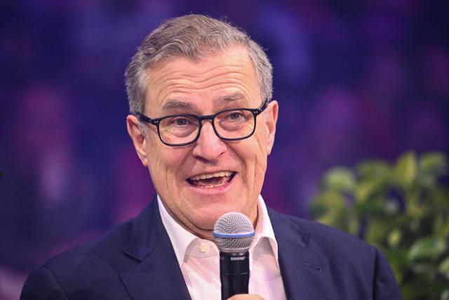 FILED - 17 March 2025, Bavaria, Munich: Jan-Christian Dreesen, CEO of Bayern Munich, speaks before Bayern Munich's memorial tournament for Franz Beckenbauer. Photo: Harry Langer/dpa