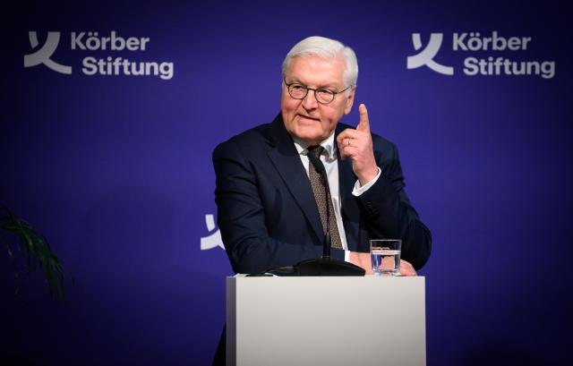 07 January 2026, Berlin: German President Frank-Walter Steinmeier speaks at the Koerber Foundation symposium entitled "Democracy as a Mission" on the occasion of his 70th birthday at the Academy of Arts on Pariser Platz. Photo: Bernd von Jutrczenka/dpa