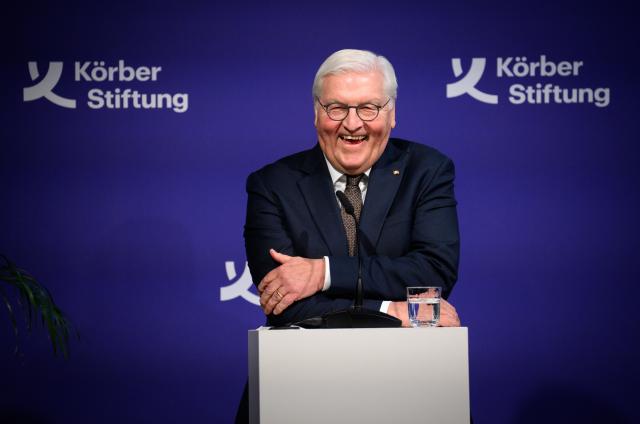 07 January 2026, Berlin: German President Frank-Walter Steinmeier speaks at the Koerber Foundation symposium entitled "Democracy as a Mission" on the occasion of his 70th birthday at the Academy of Arts on Pariser Platz. Photo: Bernd von Jutrczenka/dpa