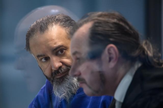 08 January 2026, Saxony-Anhalt, Magdeburg: Taleb al-Abdulmohsen (L) sits next to his public defender Thomas Rutkowski in the courtroom of the temporary court building at Magdeburg District Court. The public prosecutor's office is accusing the man from Saudi Arabia of 338 counts of attempted murder. Photo: Klaus-Dietmar Gabbert/dpa