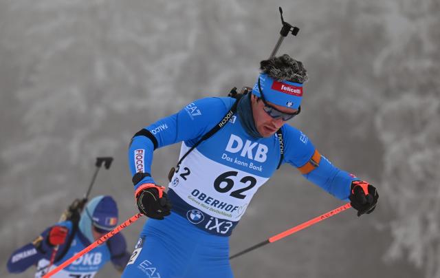 08 January 2026, Thuringia, Oberhof: Italy's Tommaso Giacomel competes in the Men's Sprint 10 km competition of the IBU Biathlon World Cup in Oberhof. Photo: Hendrik Schmidt/dpa