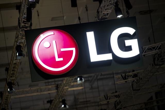 FILED - 01 September 2022, Berlin: LG's logo is seen at the IFA electronics trade show. Photo: Fabian Sommer/dpa
