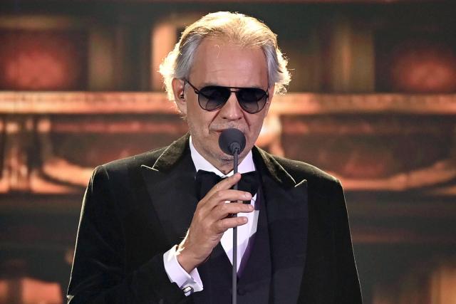 FILED - 05 December 2020, Berlin: Italian opera singer Andrea Bocelli preforms on stage during the ZDF gala "A Heart for Children". Photo: Britta Pedersen/dpa-Zentralbild/pool/dpa