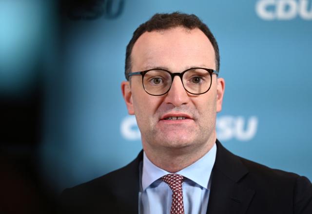 13 January 2026, Berlin: Jens Spahn, leader of the CDU/CSU parliamentary group, gives a press statement in the Bundestag. Photo: Elisa Schu/dpa