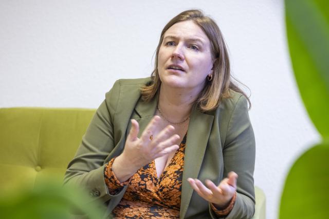 FILED - 16 November 2023, Rheinland-Pfalz, Mainz: Minister for Family Affairs of Rhineland-Palatinate Katharina Binz gives an interview with dpa. Photo: Helmut Fricke/dpa
