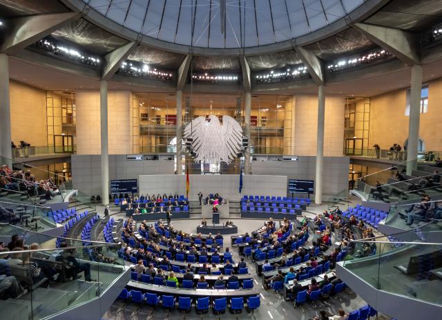 15 January 2026, Berlin: Baerbel Bas, Germany's Minister of Labor and Social Affairs, speaks during a debate in the German Bundestag on the transition from citizen's income to the planned basic income support. Photo: Michael Kappeler/dpa