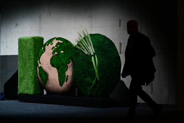 15 January 2026, Berlin: 100 years of Green Week Logo is pictured during the opening ceremony of the International Green Week at the International Congress Center ICC Berlin. The world's largest trade fair for food, agriculture and horticulture takes place in Berlin from January 16 to 25. It is celebrating its 100th anniversary this year. Photo: Sebastian Christoph Gollnow/dpa